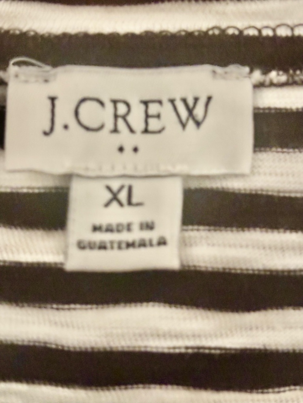 J. Crew XL Striped Tie Waist Navy & White cotton striped Breton Summer Dreas - Picture 8 of 8